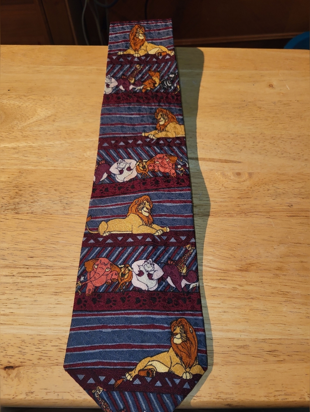 Vintage Disney The Lion King 100% Silk Neck Tie